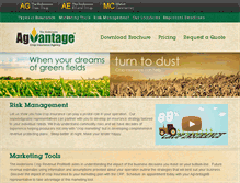 Tablet Screenshot of agvantageinsurance.com